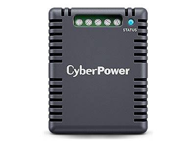 CyberPower-Batteriebackup-Gerät mit Statusleuchte und mehreren sichtbaren Steckdosen/Anschlüssen auf der Oberseite.