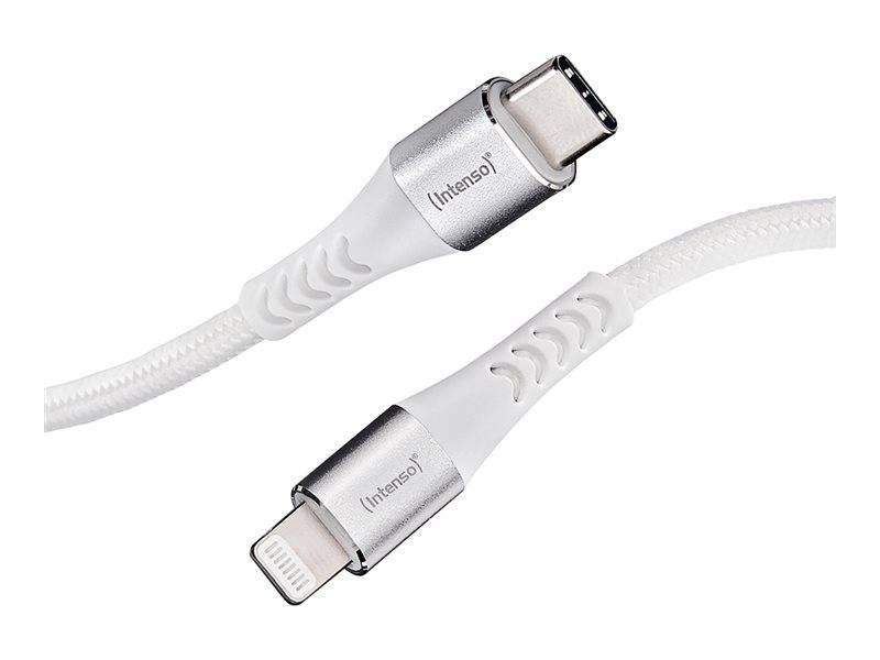 Intenso C315L - Lightning-Kabel - 24 pin USB-C männlich zu Lightning männlich - 1.5 m - MFI-zertifiziert - weiß - unters