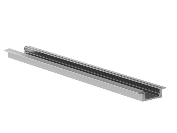 RECESSED SLIMLINE 7 mm - ALUMINIUM-EINBAUPROFIL FÜR LED-STREIFEN - SILBER - 2 m