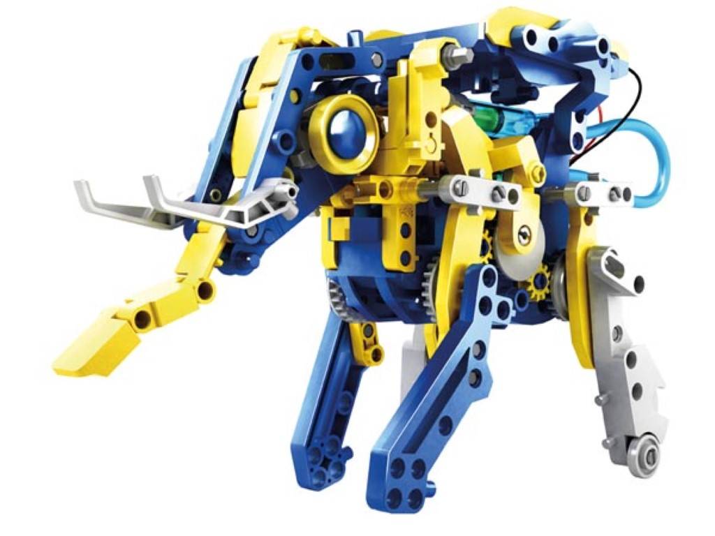 SOLAR- UND HYDRAULIK-ROBOTER-BAUSATZ - 12-in-1