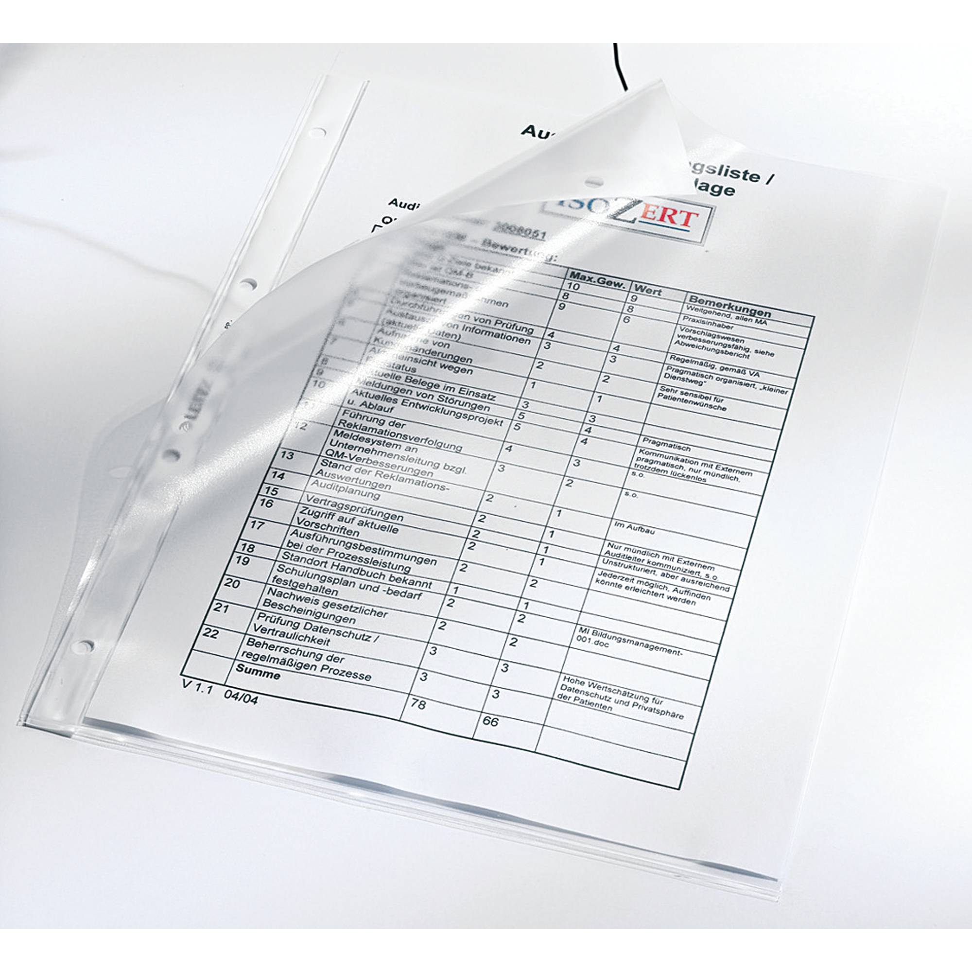 Leitz Prospekthülle Premium 47840003 A4 0,13mm PP tr 100 St./Pa