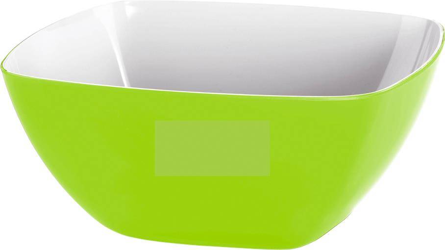 EMSA 506681 Vienna Salatschüssel hellgrün 0,6L - Servierschüssel - Grün - Kunststoff - Quadratisch - 135 mm - 135 mm