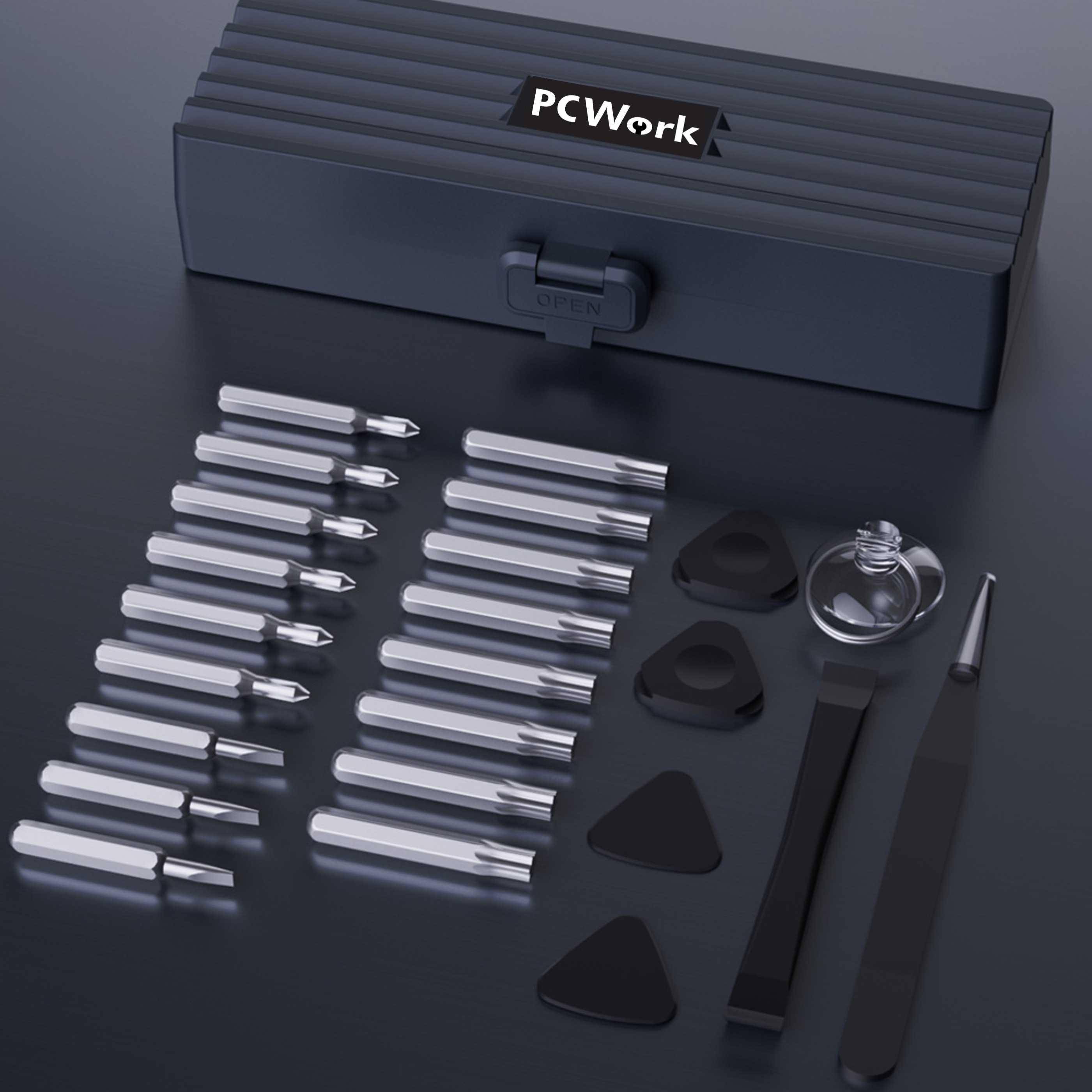 PCWork, PCW08H, Präzisions-Schraubendreher Set, 25 Teile
