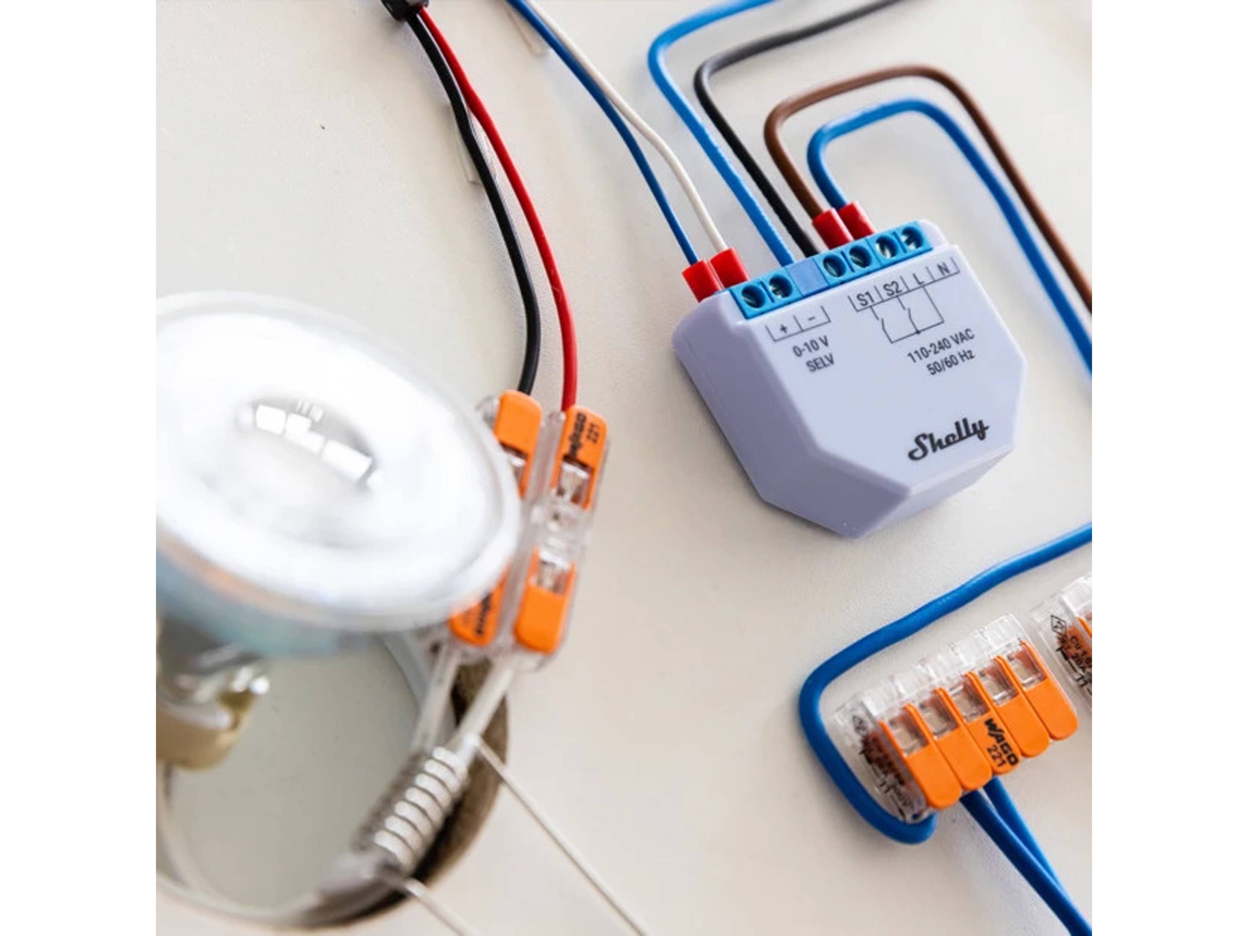 Shelly Plus 0-10V Lichtdimmer, WiFi/Bluetooth