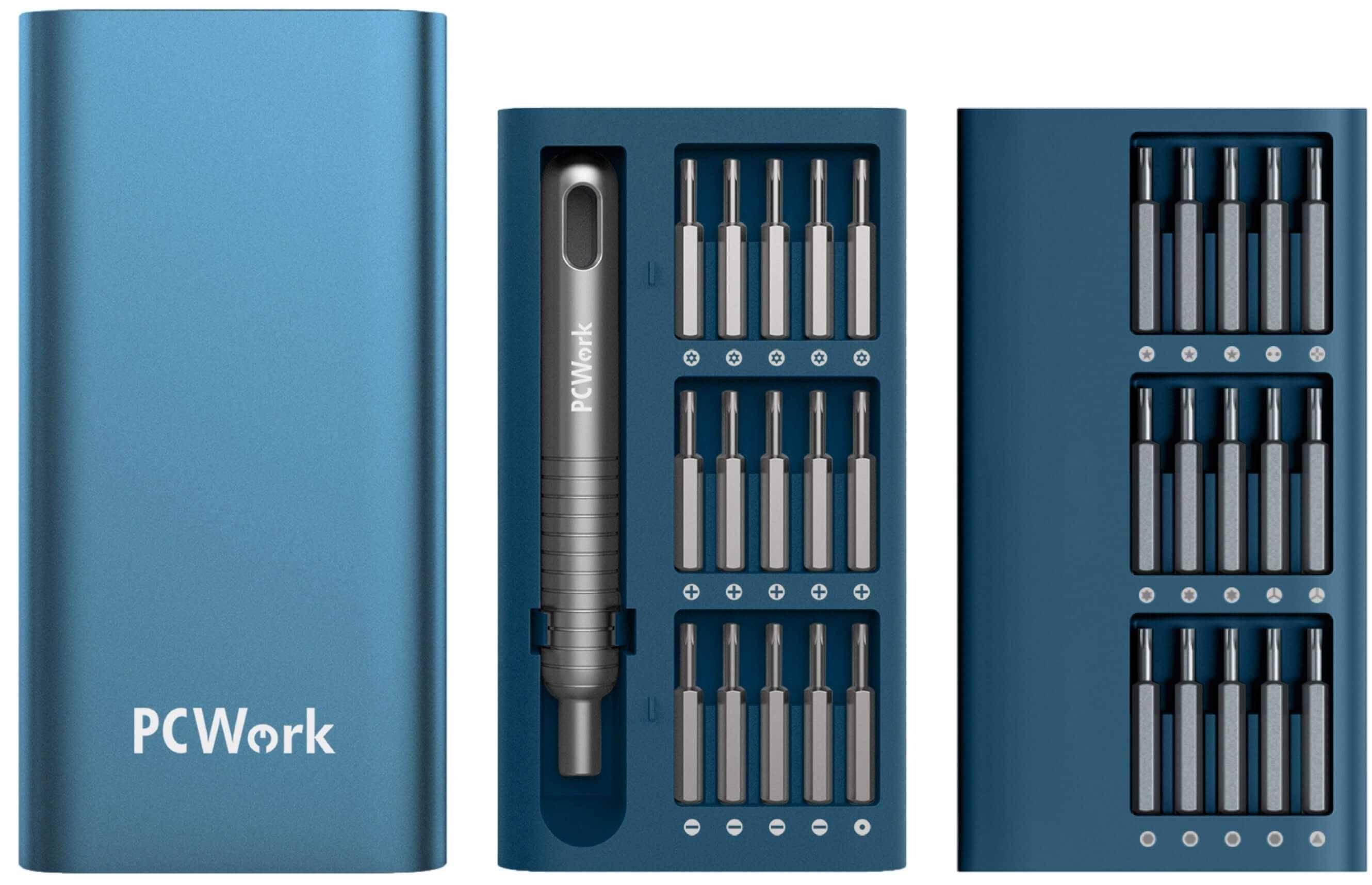 PCWork, PCW08A, Premium-Präzisionswerkzeug-Set, 30-teilig