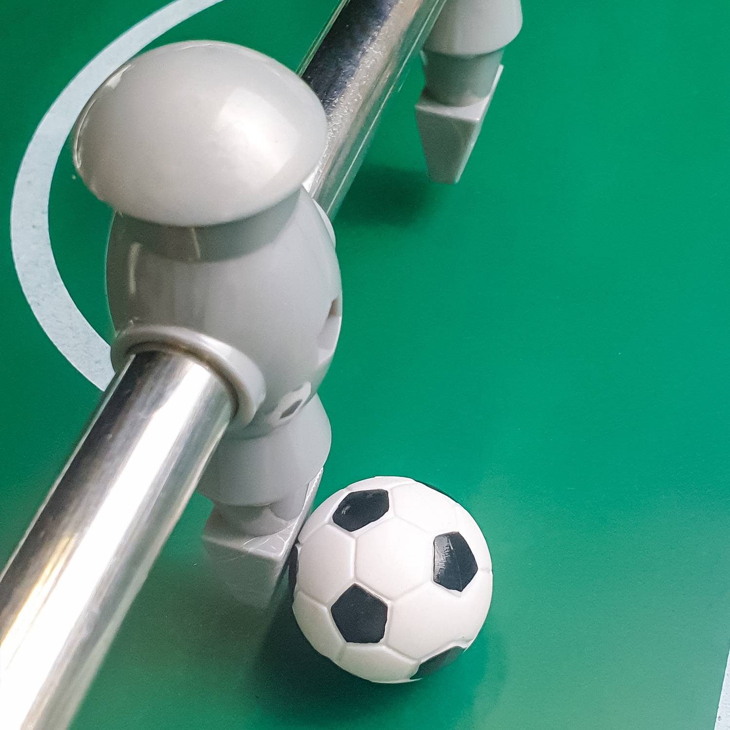 eyepower 11 Tischkicker Figuren 16mm Grau Tisch Fussball Zubehör Kickertisch