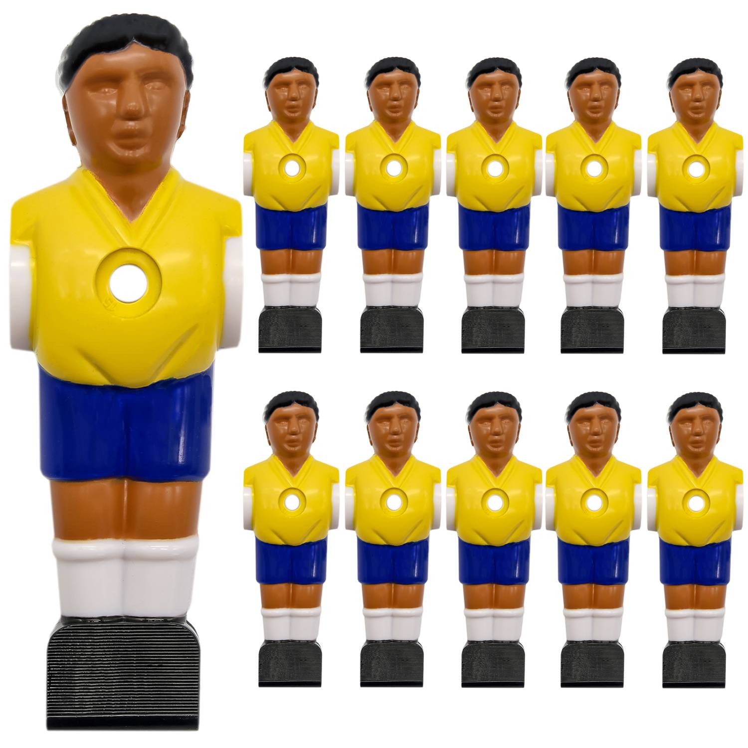 11 Tischkicker Figuren 16mm - Tisch Fussball Kicker Figuren Kickertisch Zubehör