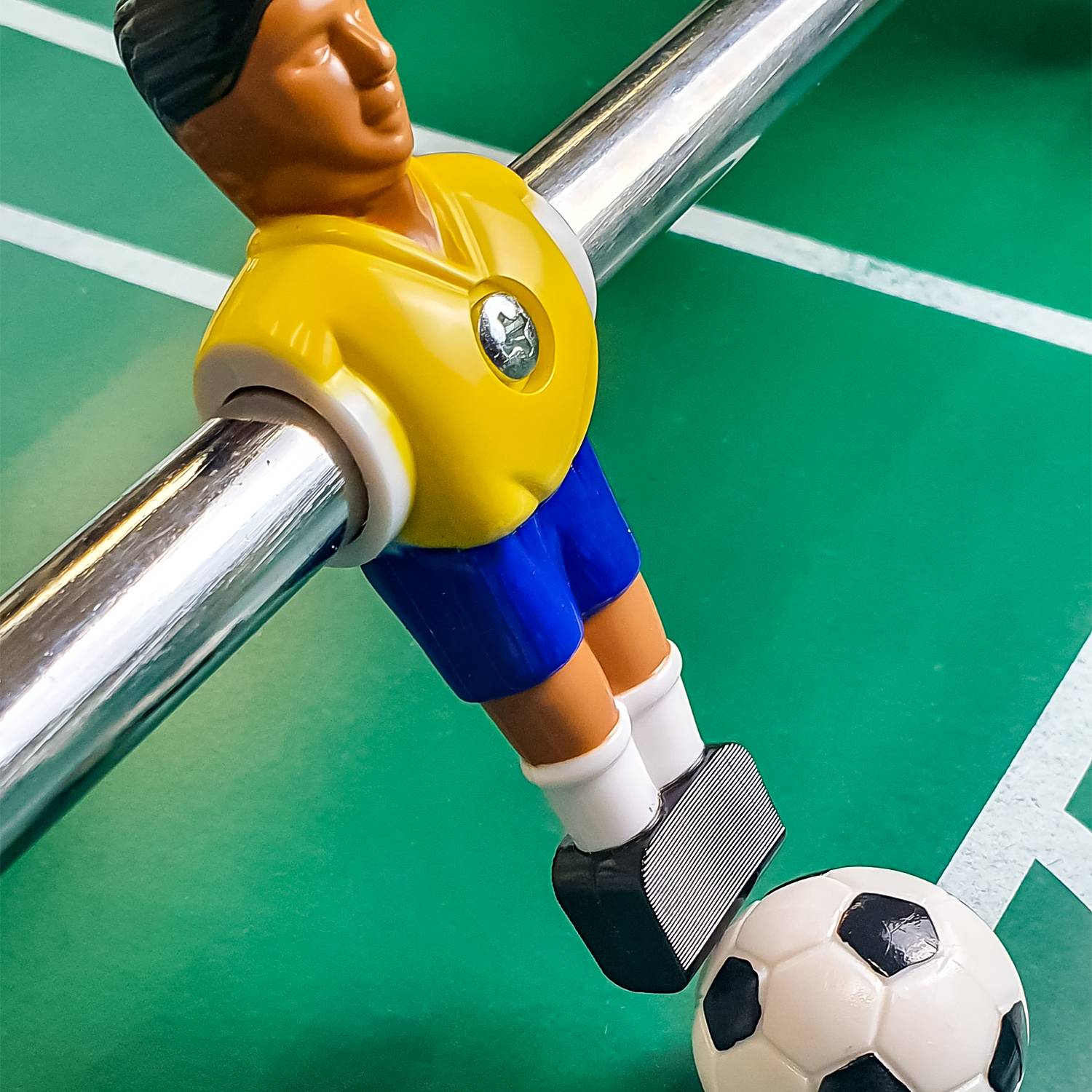 22 Tischkicker Figuren 16mm - Brasilien vs. Frankreich - Tischfussball Spieler