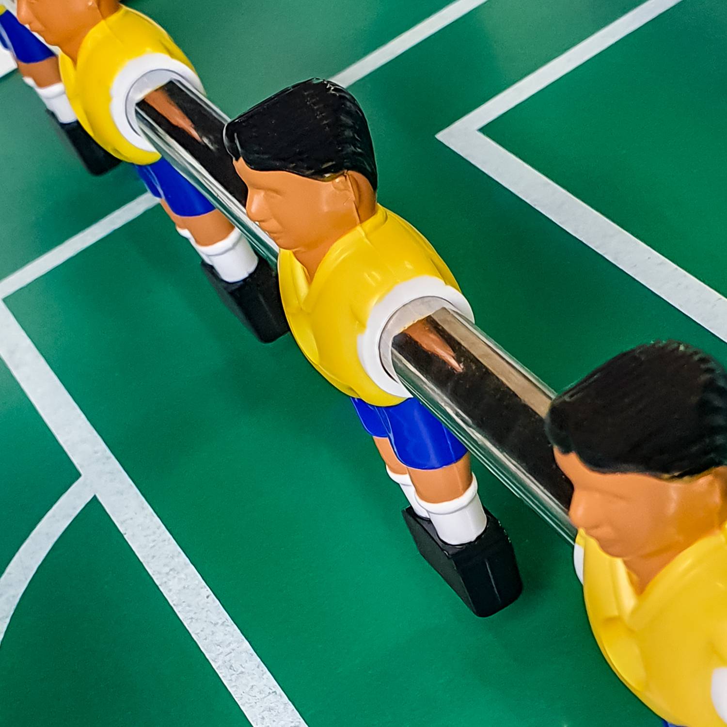 22 Tischkicker Figuren 16mm - Brasilien vs. Frankreich - Tischfussball Spieler