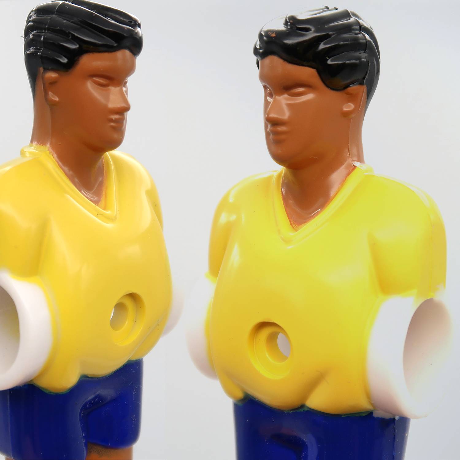 11 Tischkicker Figuren 13mm Brasilien Gelb Blau - Tisch Fussball Kicker Figuren
