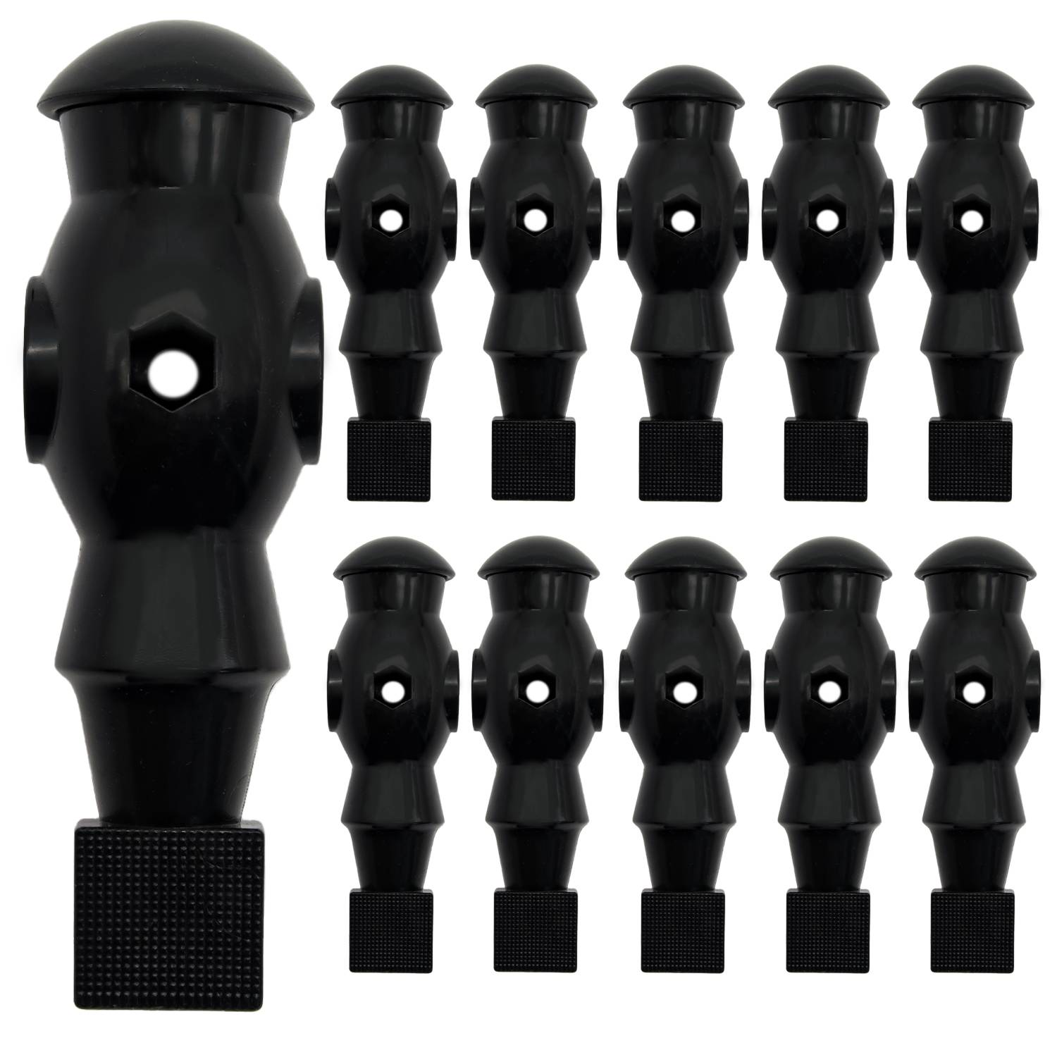 eyepower 11 Tischkicker Figuren 16mm Schwarz Tisch Fussball Zubehör Kickertisch