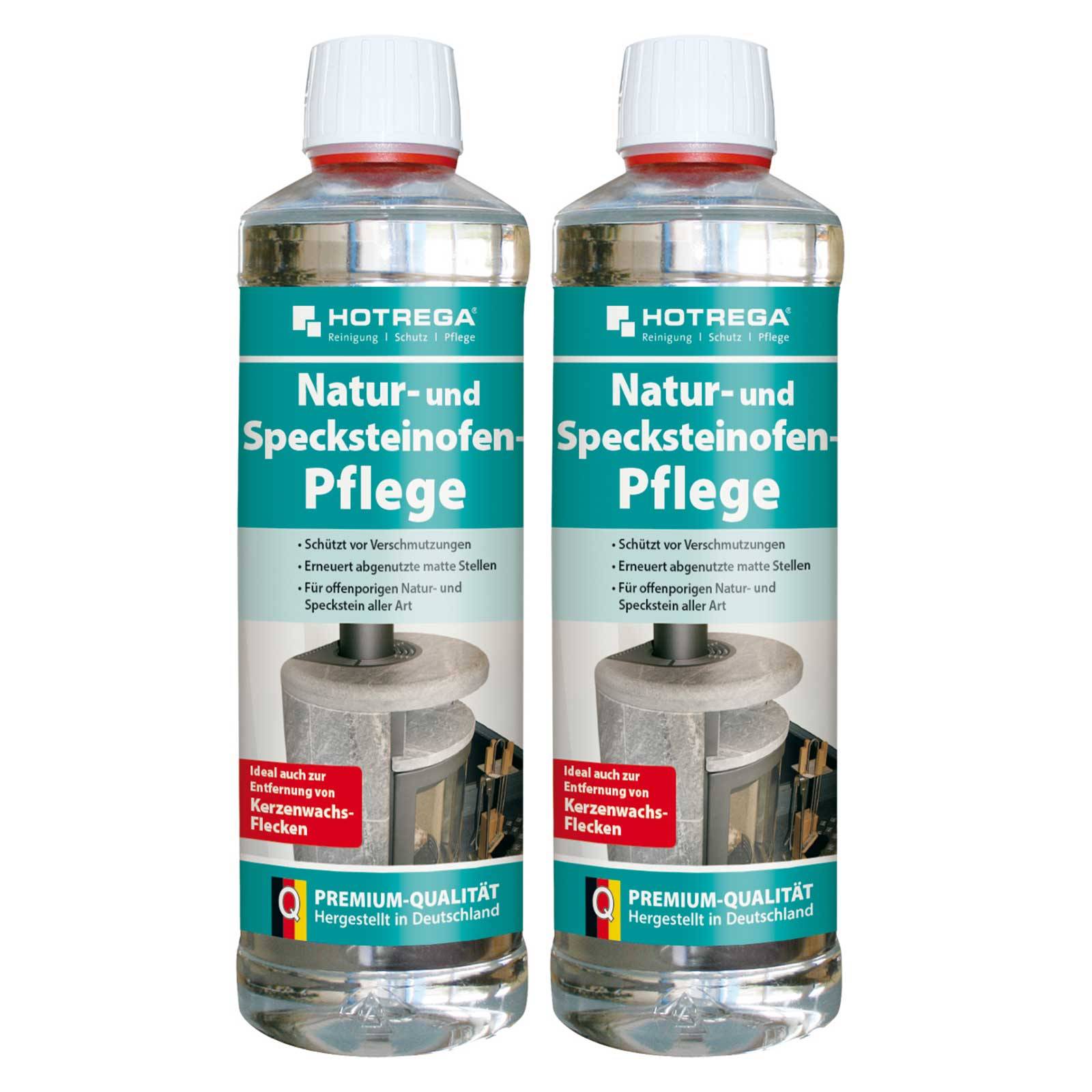 HOTREGA Specksteinofen Pflege & Natursteinofen Pflege 2x 500ml