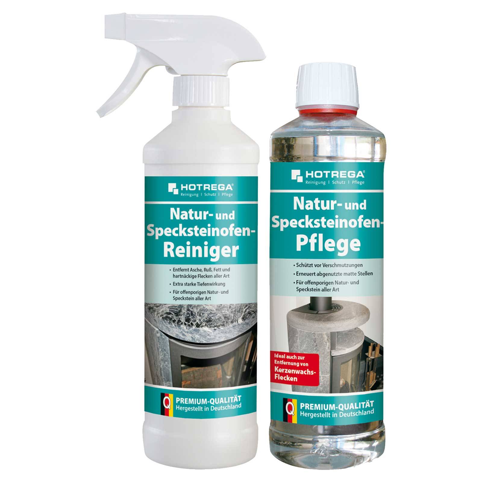 HOTREGA Specksteinofen & Natursteinofen Reiniger & Pflegeset