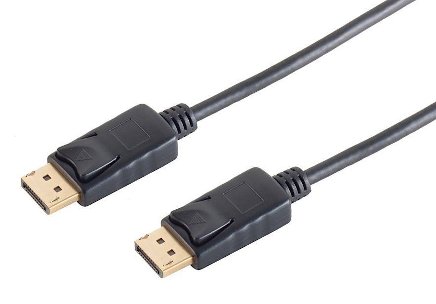 DisplayPort 1.2 Kabel, 4K 60Hz, schwarz - Länge: 2,0 m