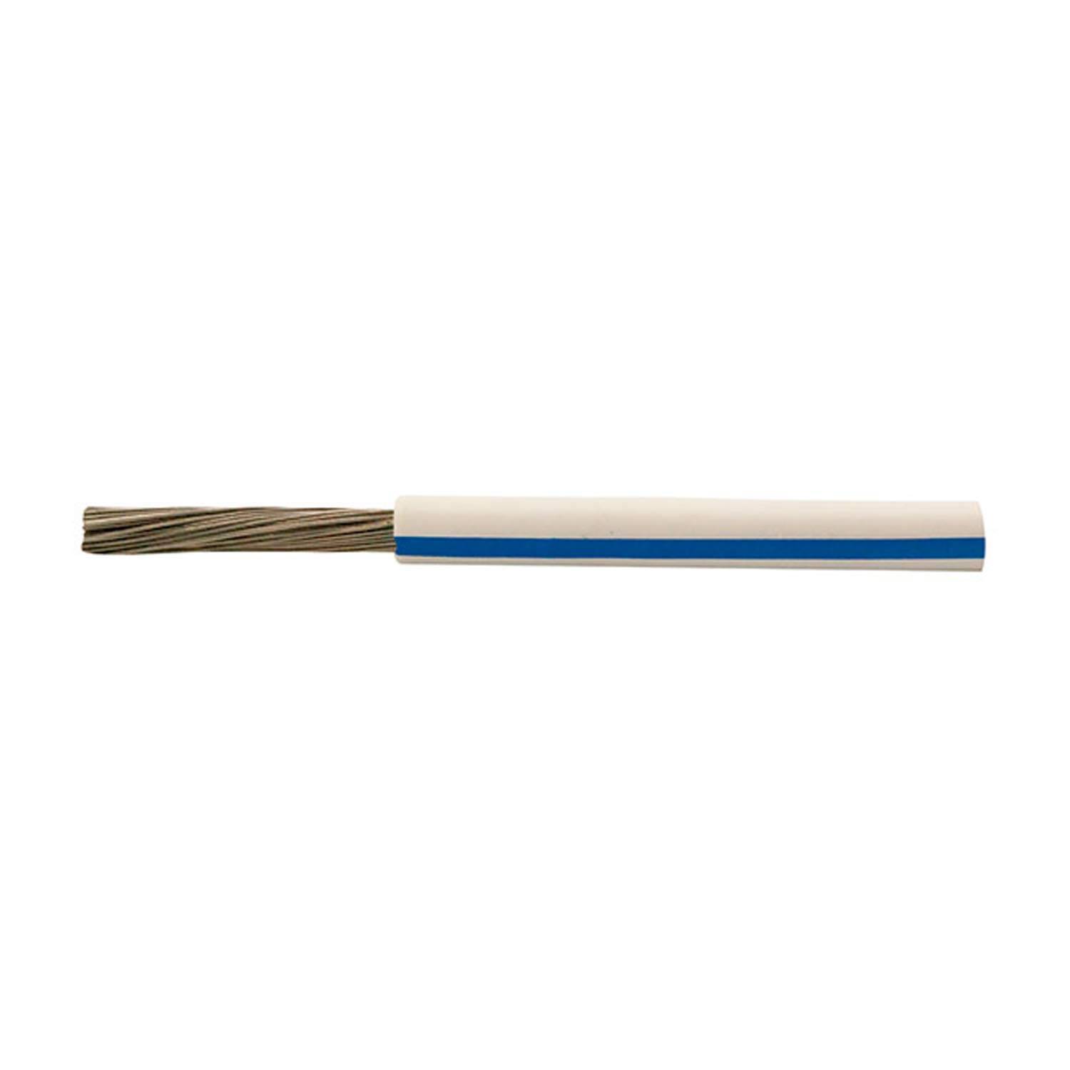 11019386 HELU KABEL FÜNFNORM 1X1mm² AWG18 WHBU (weiß/blau) Einzelader weiß/blau AD 3,1mm VPE 100,0 Meter Nennspannung
