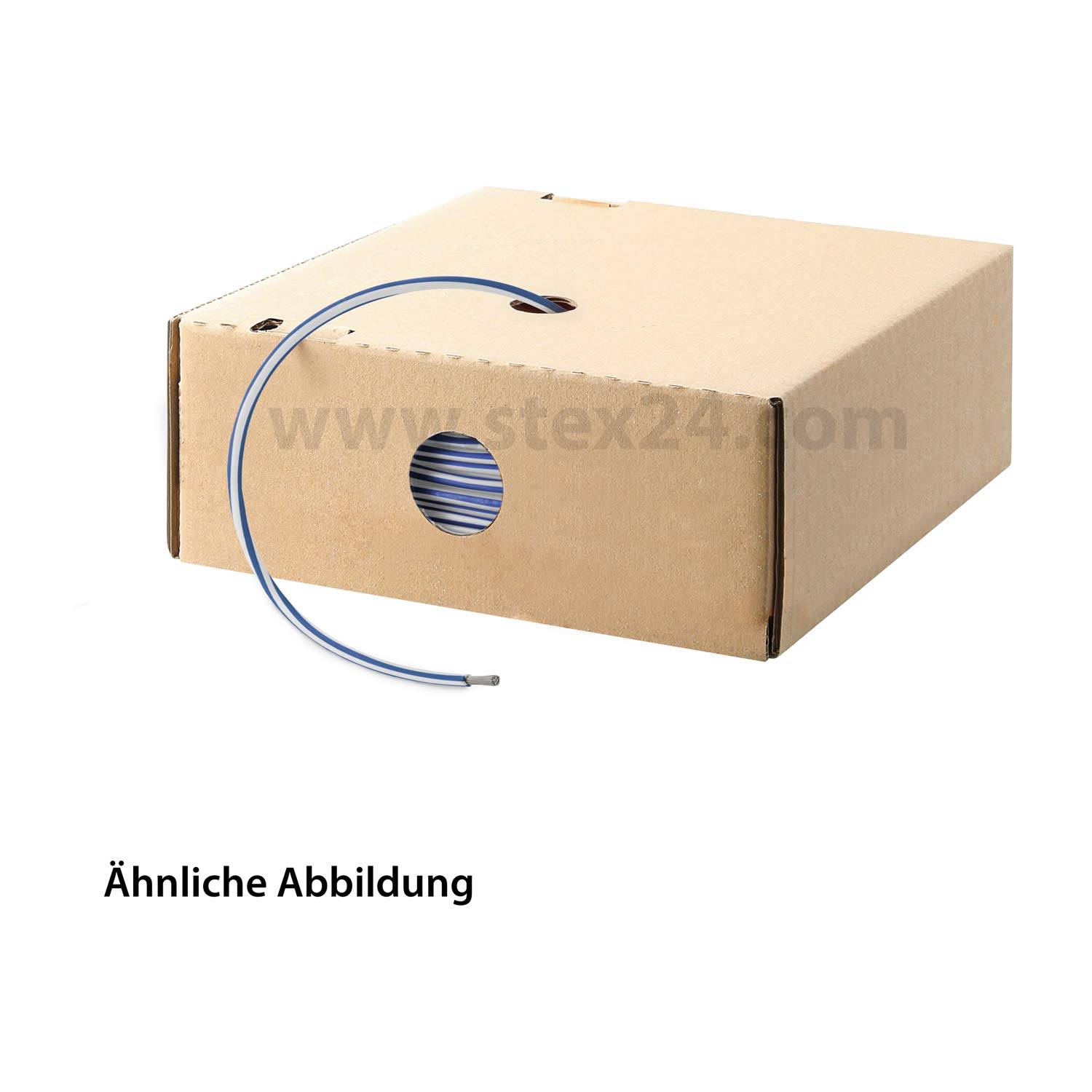 11019456 HELU KABEL FÜNFNORM 1X2,5mm² AWG14 WHBU (weiß/blau) Einzelader weiß/blau AD 4,0mm VPE 100,0 Meter Nennspannung