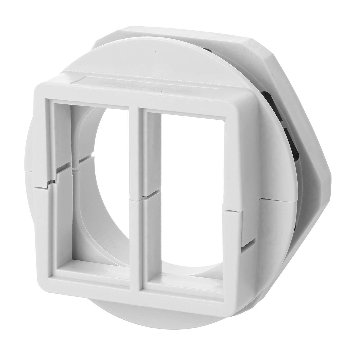 45722 icotek Kabelverschraubung teilbar mit Gegenmutter M50x1,5 für vier Kabeltüllen QT klein Montageausschnitt