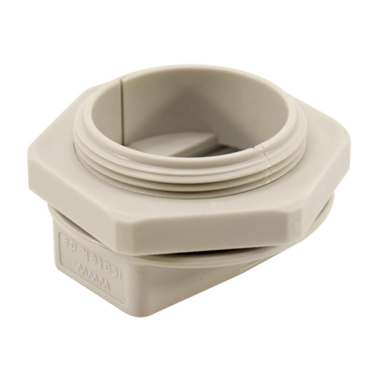 45715 icotek Kabelverschraubung teilbar mit Gegenmutter M40x1,5 für zwei Kabeltüllen QT klein Montageausschnitt