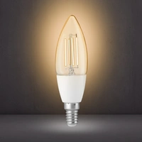 Erzeugen Sie ganz einfach stimmungsvolles Licht in Ihrem Zuhause mit der Alecto SMARTLIGHT130! Diese smarte LED-Glühfadenlampe funktioniert einfa Erzeugen Sie ganz einfach stimmungsvolles Licht in Ihrem Zuhause mit der Alecto SMARTLIGHT130! Diese smarte LED-Glühfadenlampe funktioniert einfa