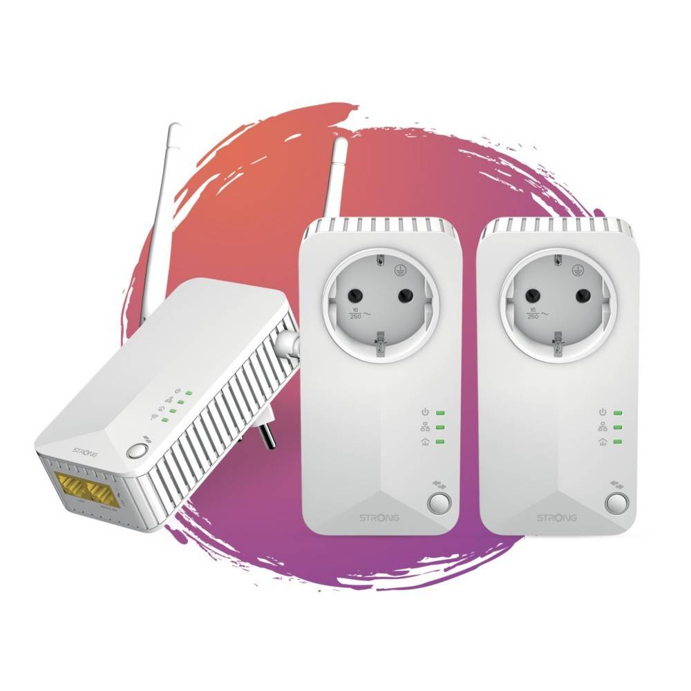Strong WIFI/Powerline Adapter KIT PLWF600TRIEUV2
