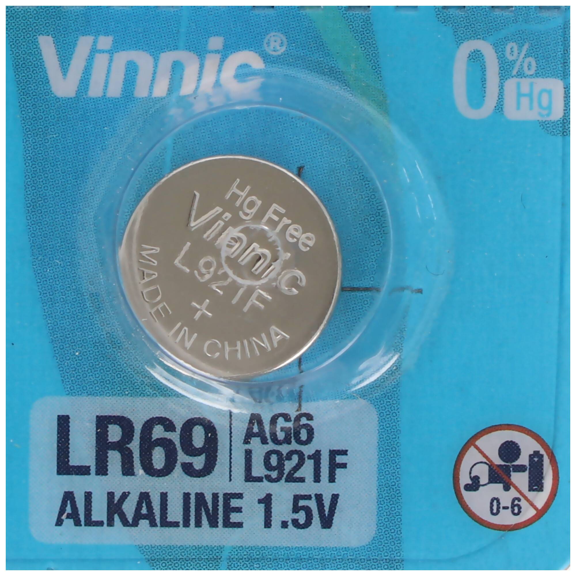 10er Pack Knopfzelle AG6, LR921, LR69, V371, SR69, L912 F, L912F