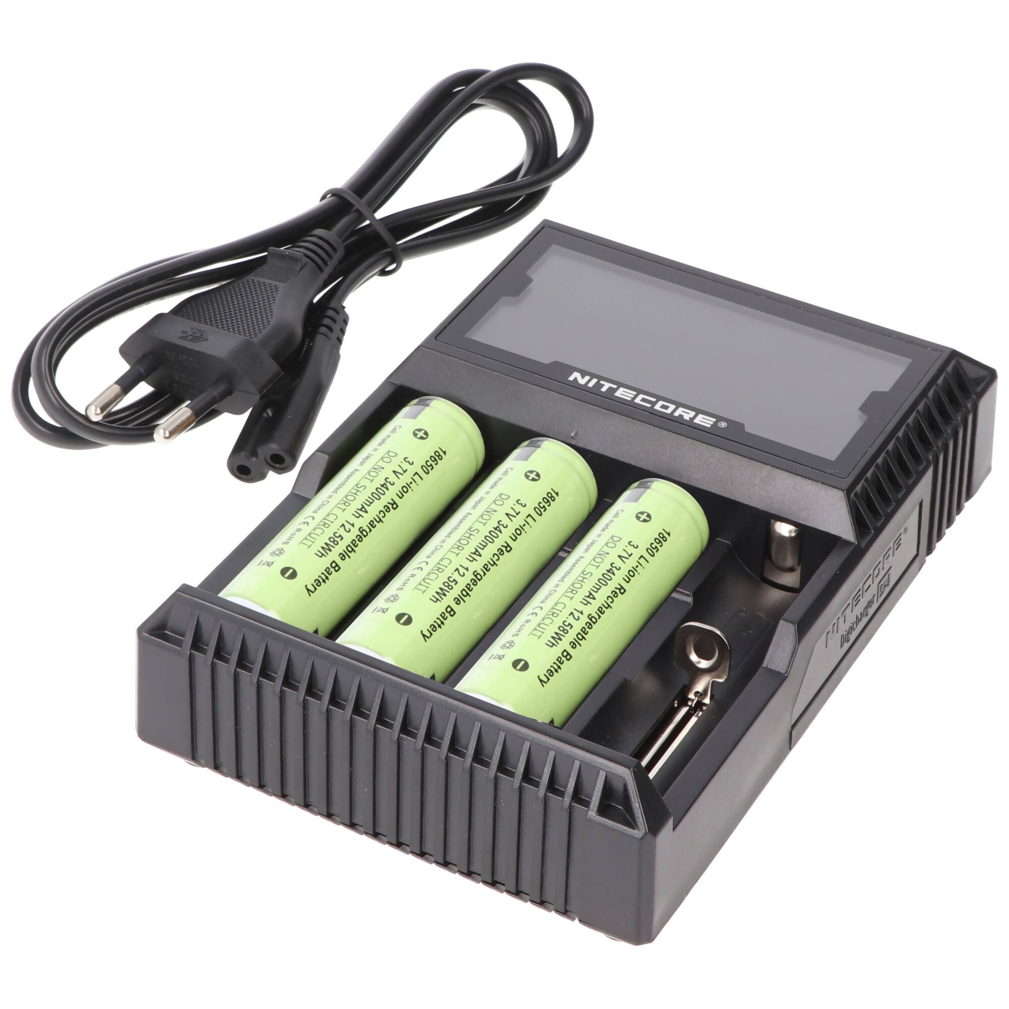 Energie Set - 6 x 18650 plus Nitecore PREMIUM-Ladegerät D4EU