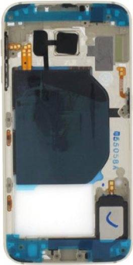 Original Mittel Ersatzteil Cover / Gehäuse + Kamera Glas für Samsung SM-G920F Galaxy S6 gold (GH96-08583C)