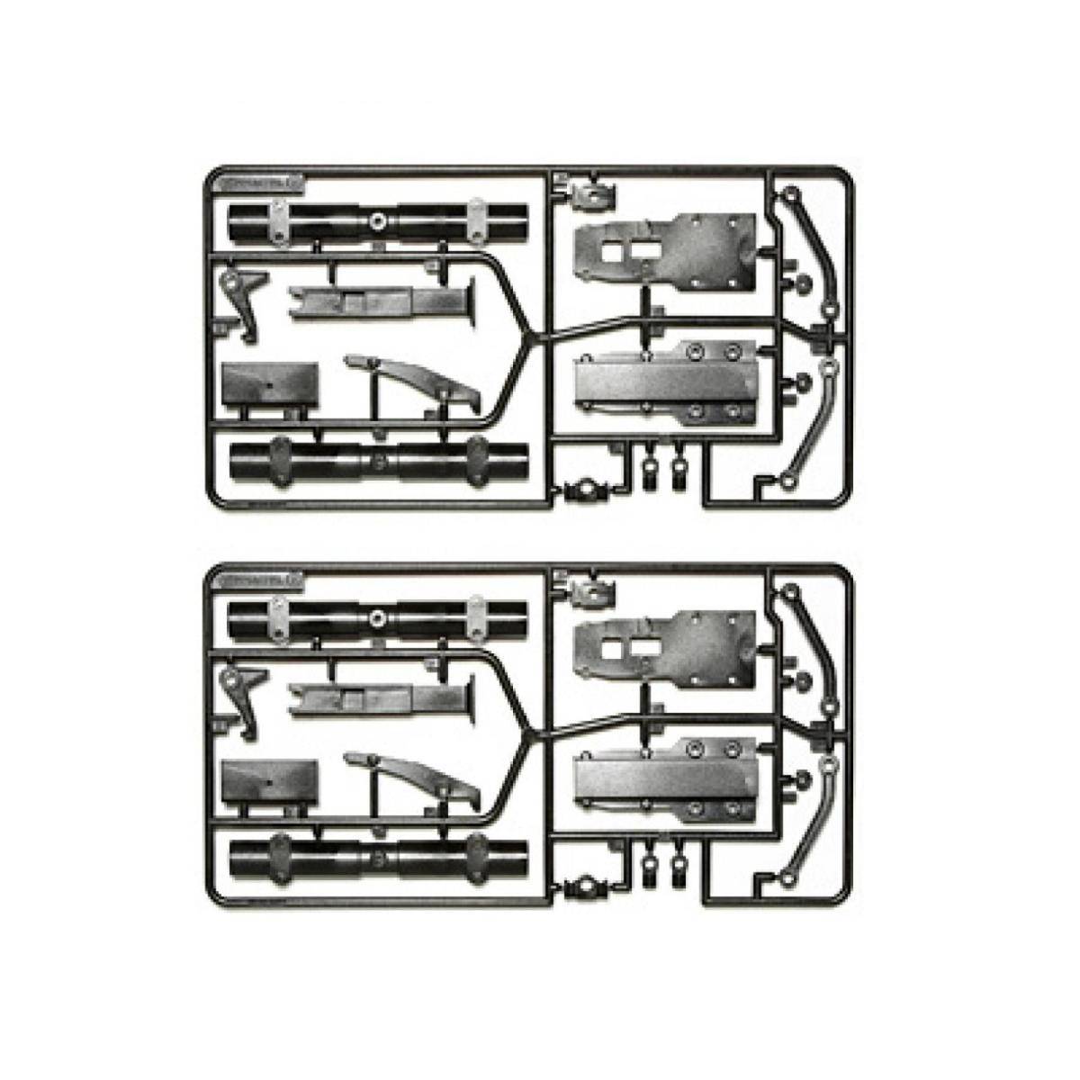 56525 - Modellbausatz, 1:14 B-Teile Anhänger Achsen verstärkt