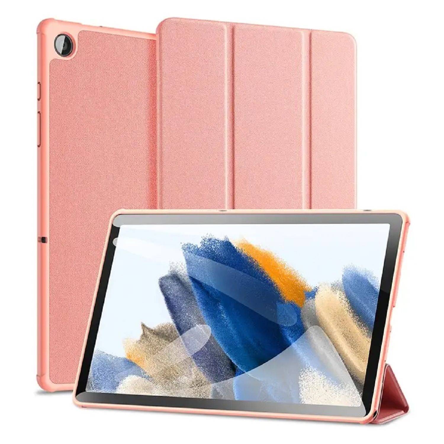 Dux Ducis Domo Smart Sleep Case Tablethülle kompatibel mit Samsung Galaxy Tab A9 Plus 11" Schutzhülle Pink