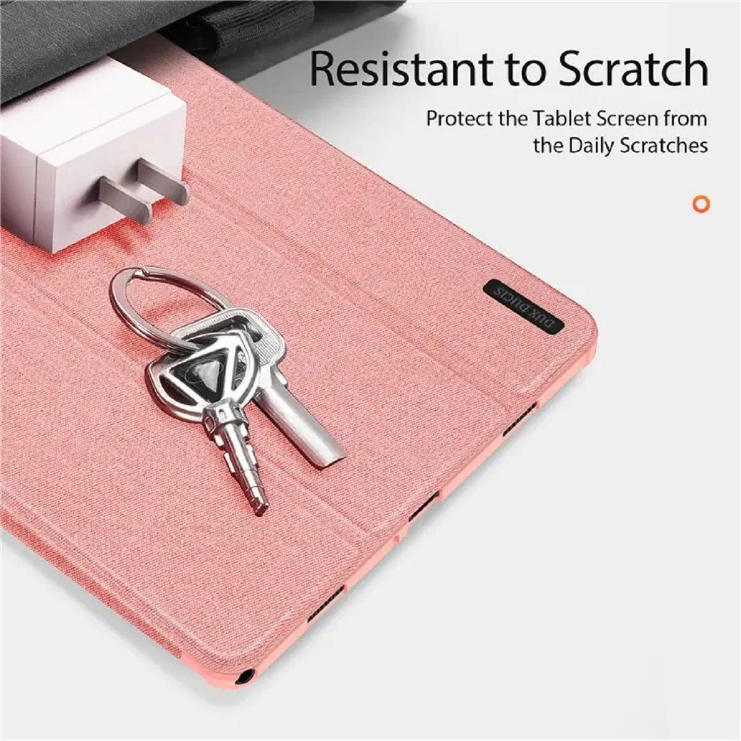 Dux Ducis Domo Smart Sleep Case Tablethülle kompatibel mit Samsung Galaxy Tab A9 Plus 11" Schutzhülle Pink