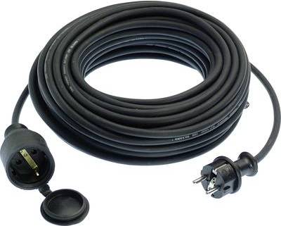 as Schwabe 60305 Strom Verlängerungskabel Schwarz 5 m (60305)