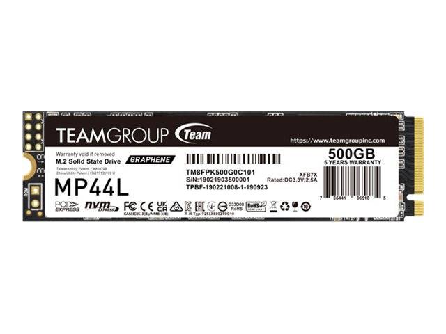 Team Group MP44L - SSD - 500 GB - intern - M.2 2280 - PCIe 4.0 x4 (NVMe)