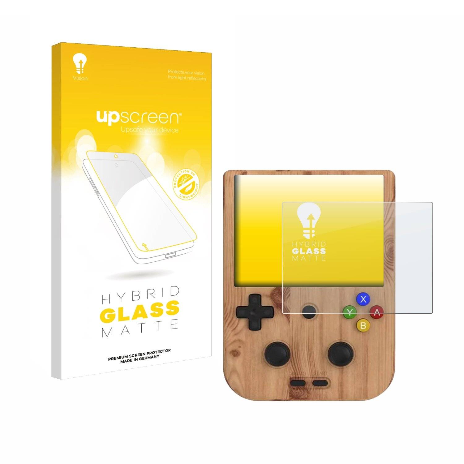upscreen Hybrid Glas Matt Panzer-Folie für Anbernic
