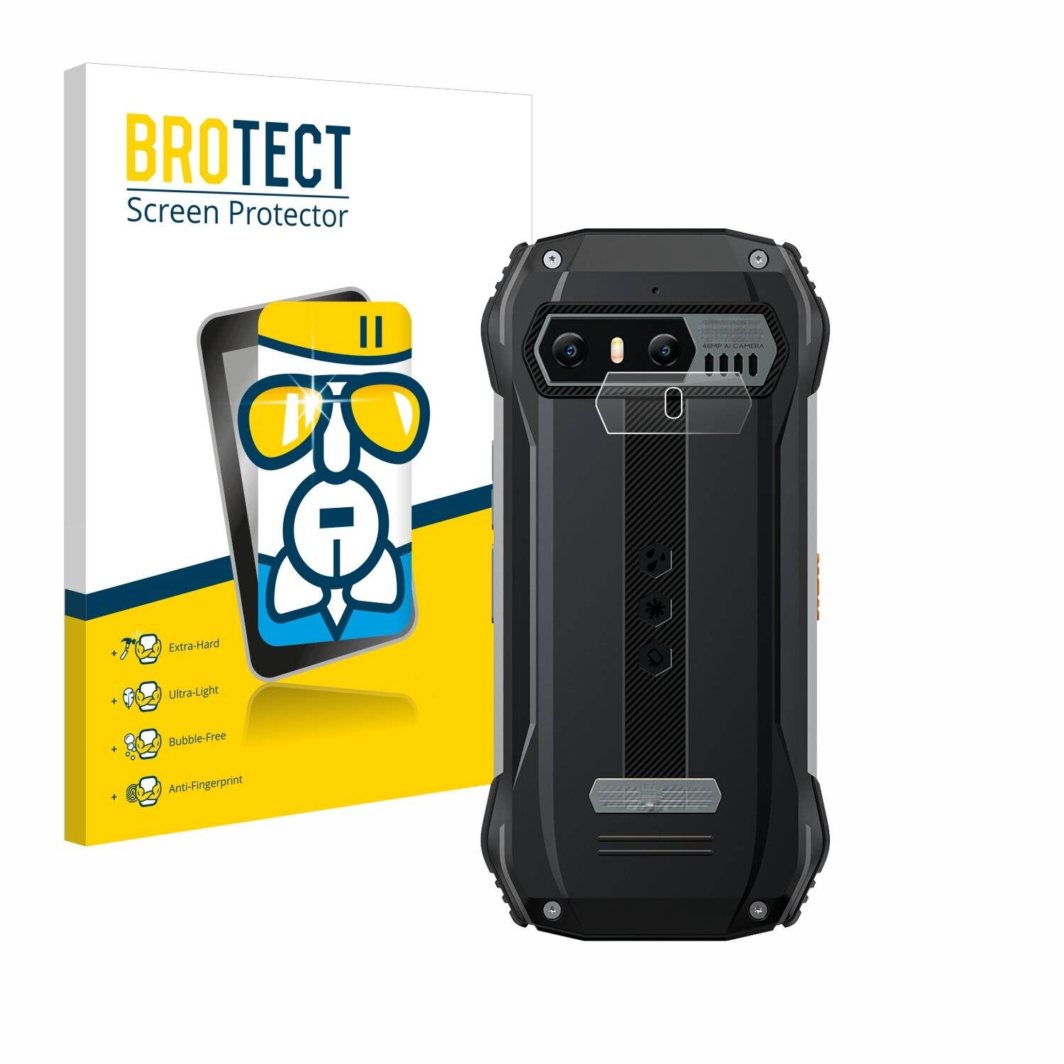BROTECT AirGlass Glas Panzer-Folie für Blackview N6000 (NUR Kameraschutz) -