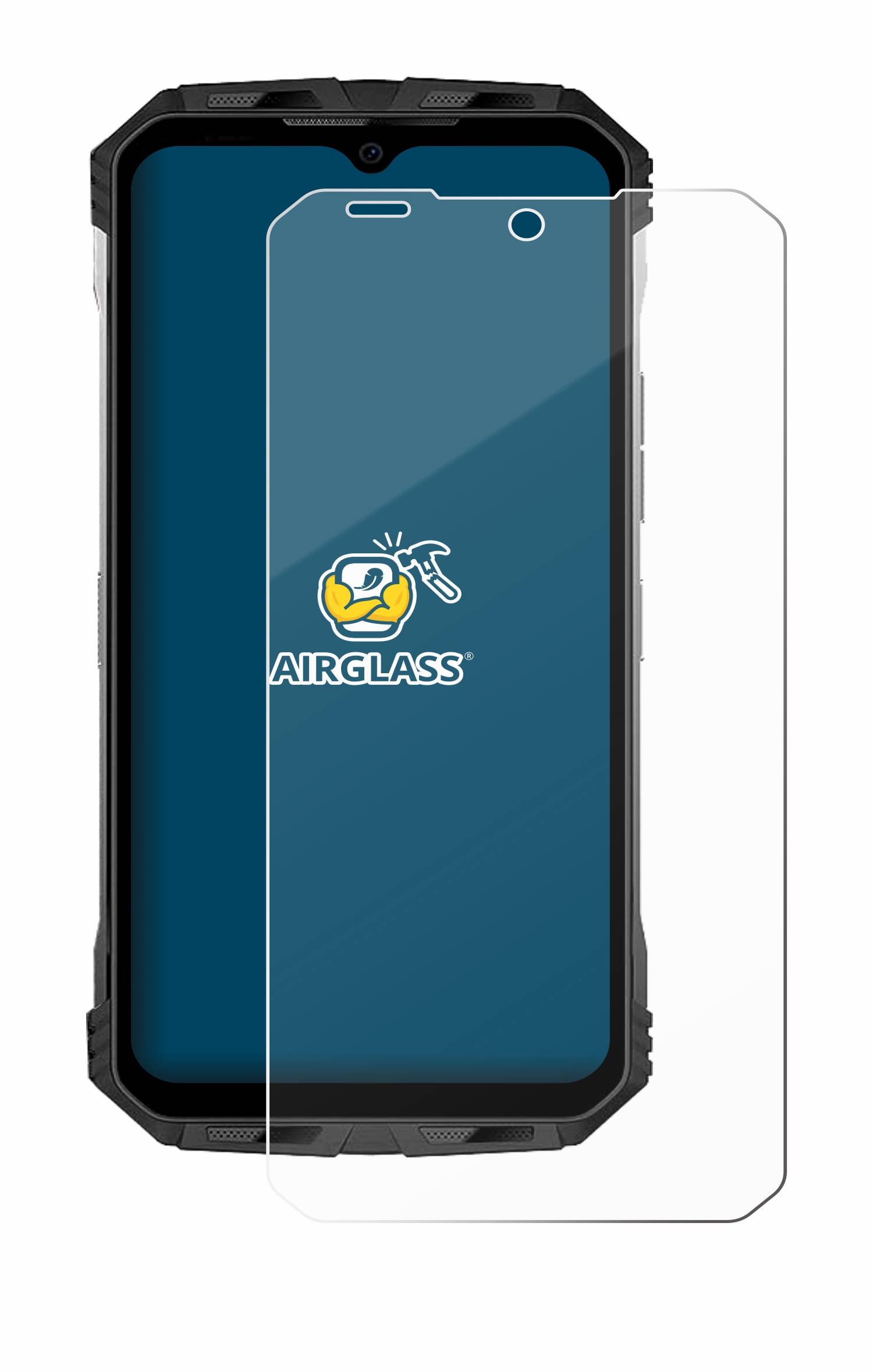 BROTECT AirGlass Glas Panzer-Folie für Doogee S110 - Schutzglas