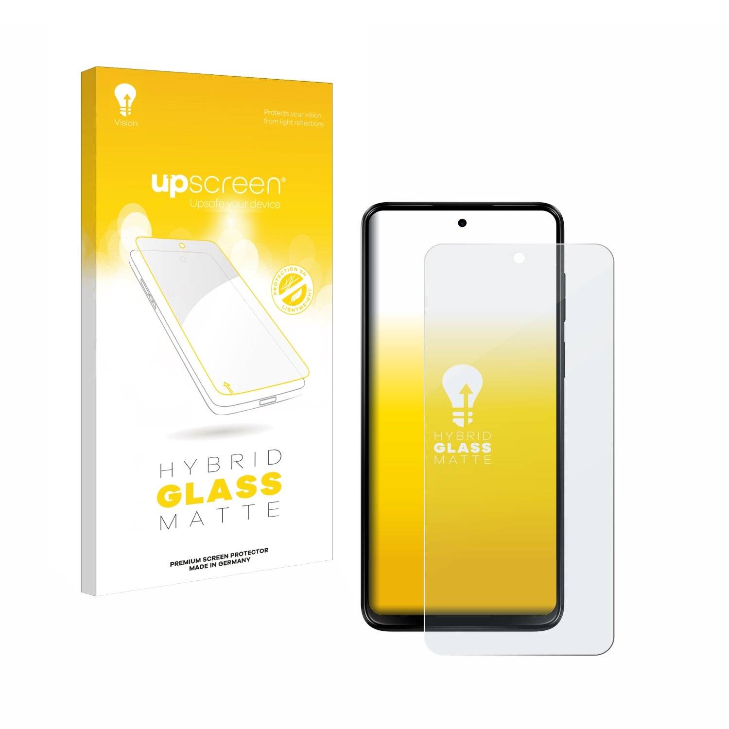 upscreen Hybrid Glas Matt Panzer-Folie für Motorola Moto