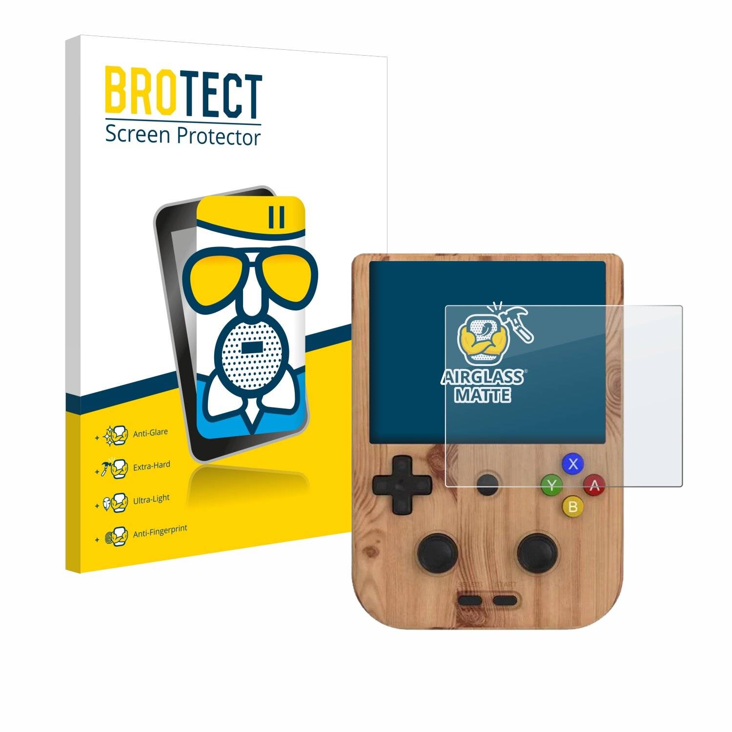 BROTECT AirGlass Matt Glas Panzer Folie für Anbernic
