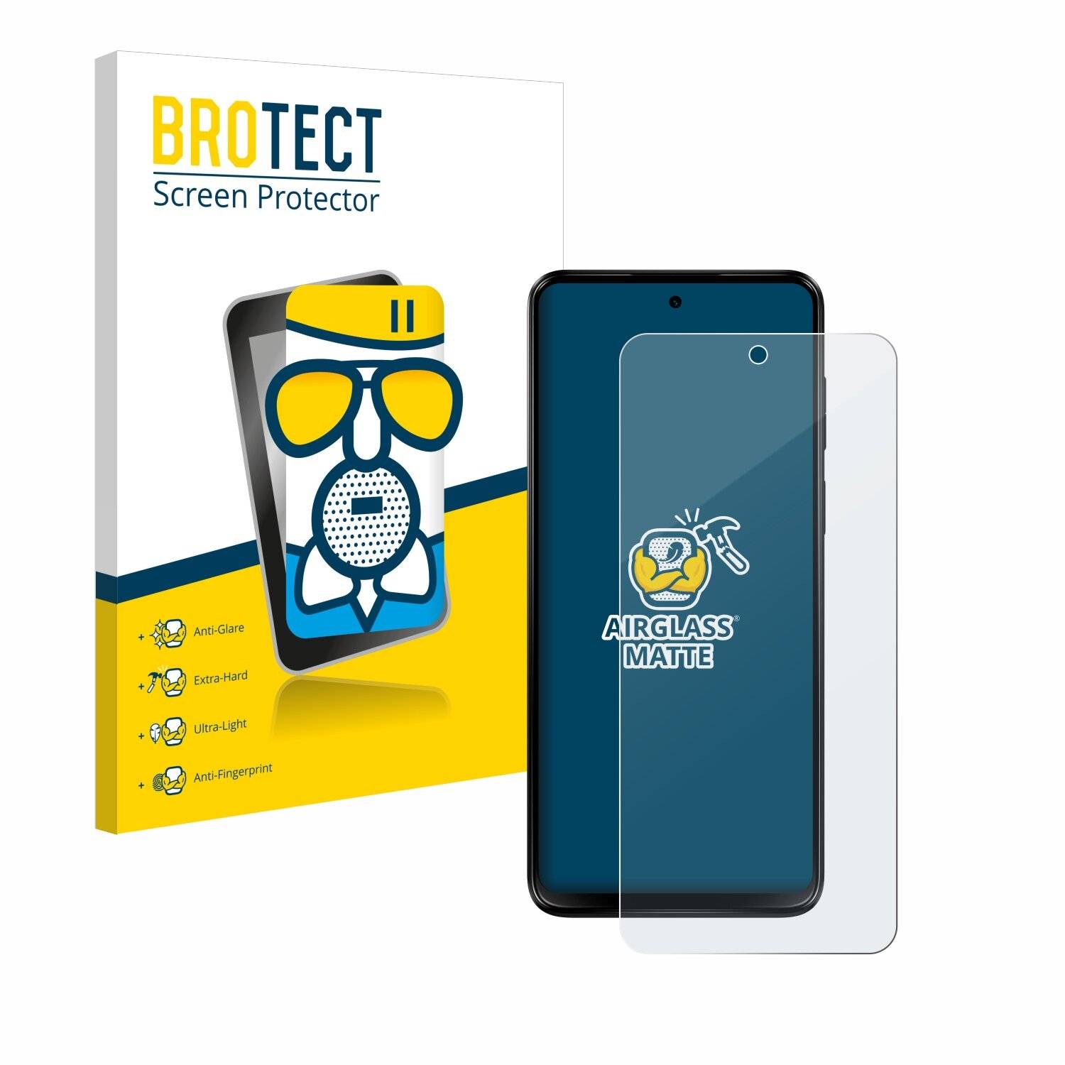 BROTECT AirGlass Matt Glas Panzer Folie für Motorola Moto
