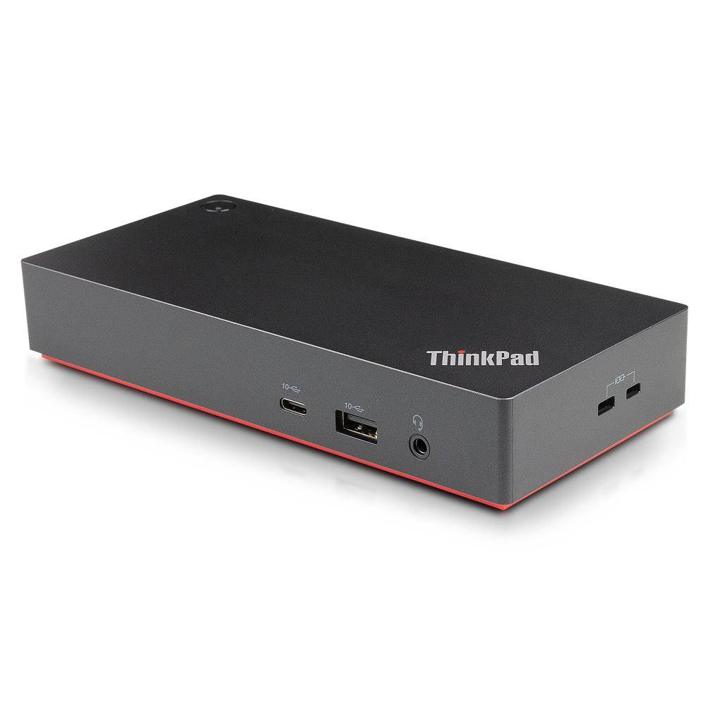 Lenovo ThinkPad Universal USB-C Dock (40AY0090EU, 2x DP, 1x HDMI, 3x USB 3.1 Gen. 2, RJ-45) 90W Netzteil
