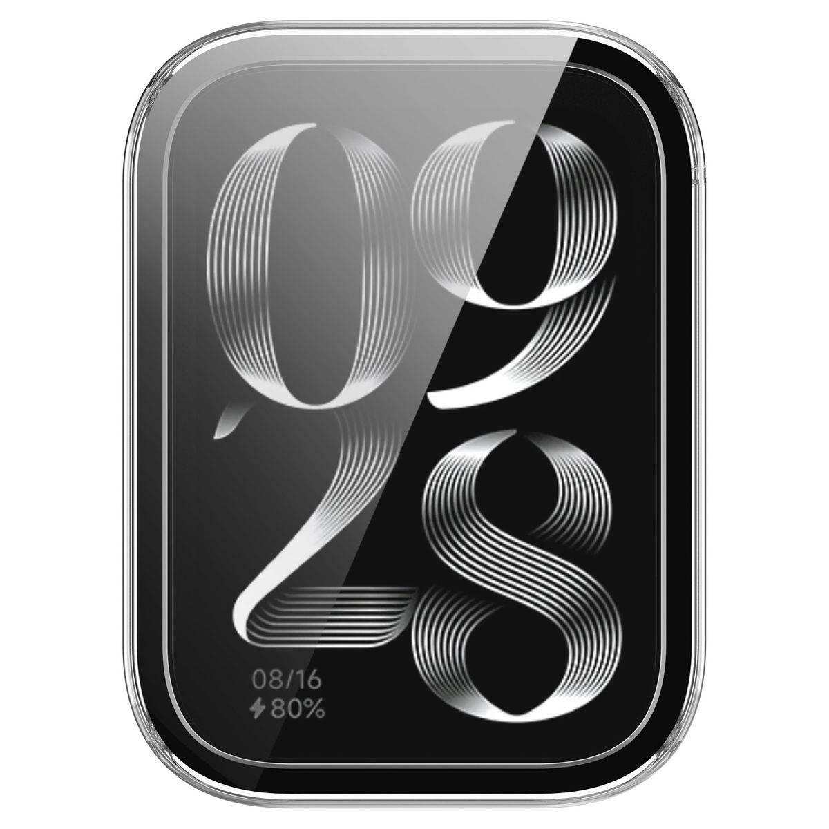 Für Xiaomi Mi Band 8 Pro Kunststoff Hülle + H9 Schutzglas Transparent