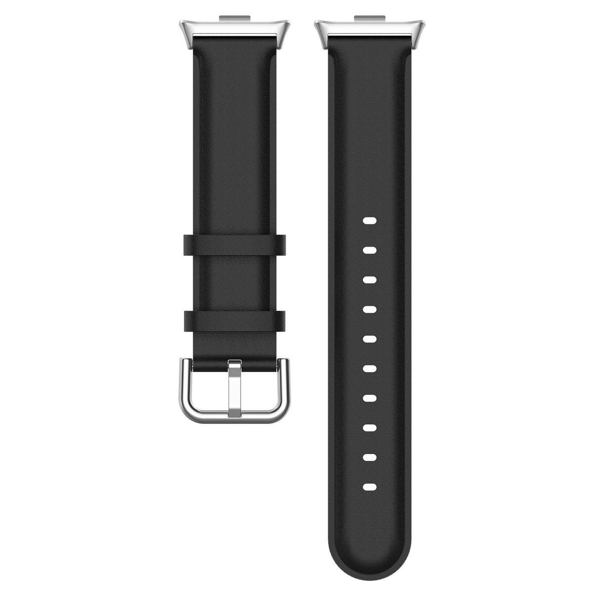Für Xiaomi Mi Band 8 Pro / Redmi Watch 4 Kunst-Leder Armband Schwarz
