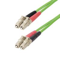 StarTech.com 1m (3ft) LC to LC (UPC) OM5 Multimode Fiber Optic Cable, 50/125µm Duplex LOMMF Zipcord, VCSEL, 40G/100G, Be