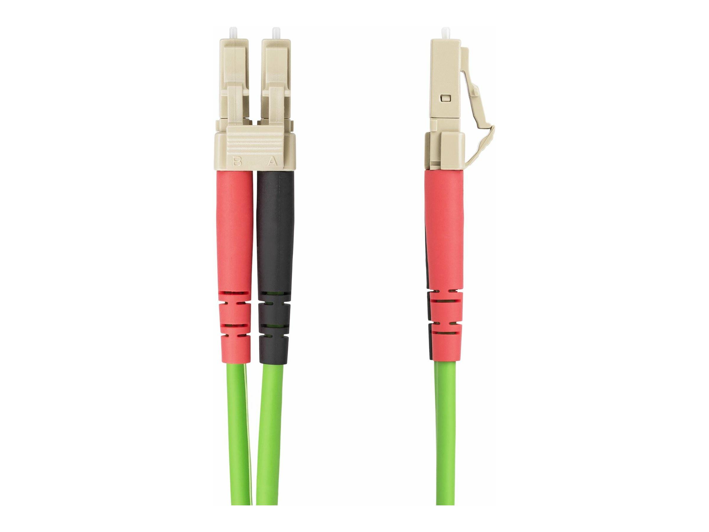 StarTech.com 20m (65ft) LC to LC (UPC) OM5 Multimode Fiber Optic Cable, 50/125µm Duplex LOMMF Zipcord, VCSEL, 40G/100G,