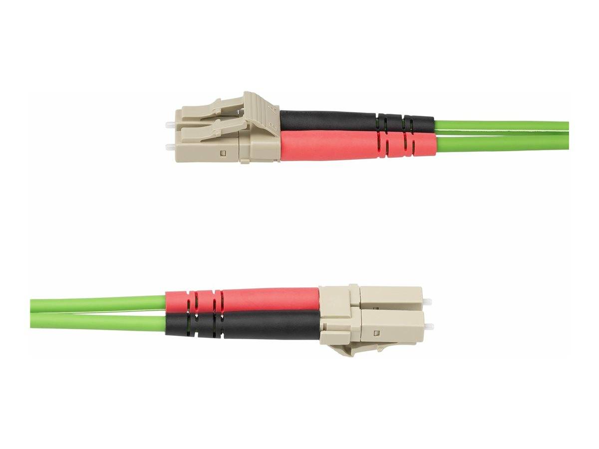 StarTech.com 1m (3ft) LC to LC (UPC) OM5 Multimode Fiber Optic Cable, 50/125µm Duplex LOMMF Zipcord, VCSEL, 40G/100G, Be
