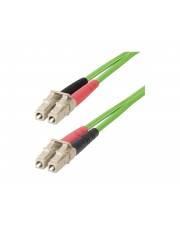 StarTech.com 1m (3ft) LC to LC (UPC) OM5 Multimode Fiber Optic Cable, 50/125µm Duplex LOMMF Zipcord, VCSEL, 40G/100G, Be
