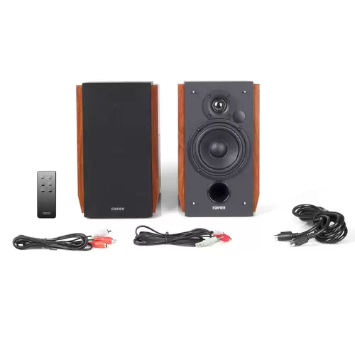 Edifier Studio R1700BT Bluetooth-Lautsprechersystem mit Infrarot-Fernbedienung 66Watt RMS, für TV, PC, Tablet, Smartphone, Holzfarbe-Generalüberholt Edifier Studio R1700BT Bluetooth-Lautsprechersystem mit Infrarot-Fernbedienung 66Watt RMS, für TV, PC, Tablet, Smartphone, Holzfarbe-Generalüberholt
