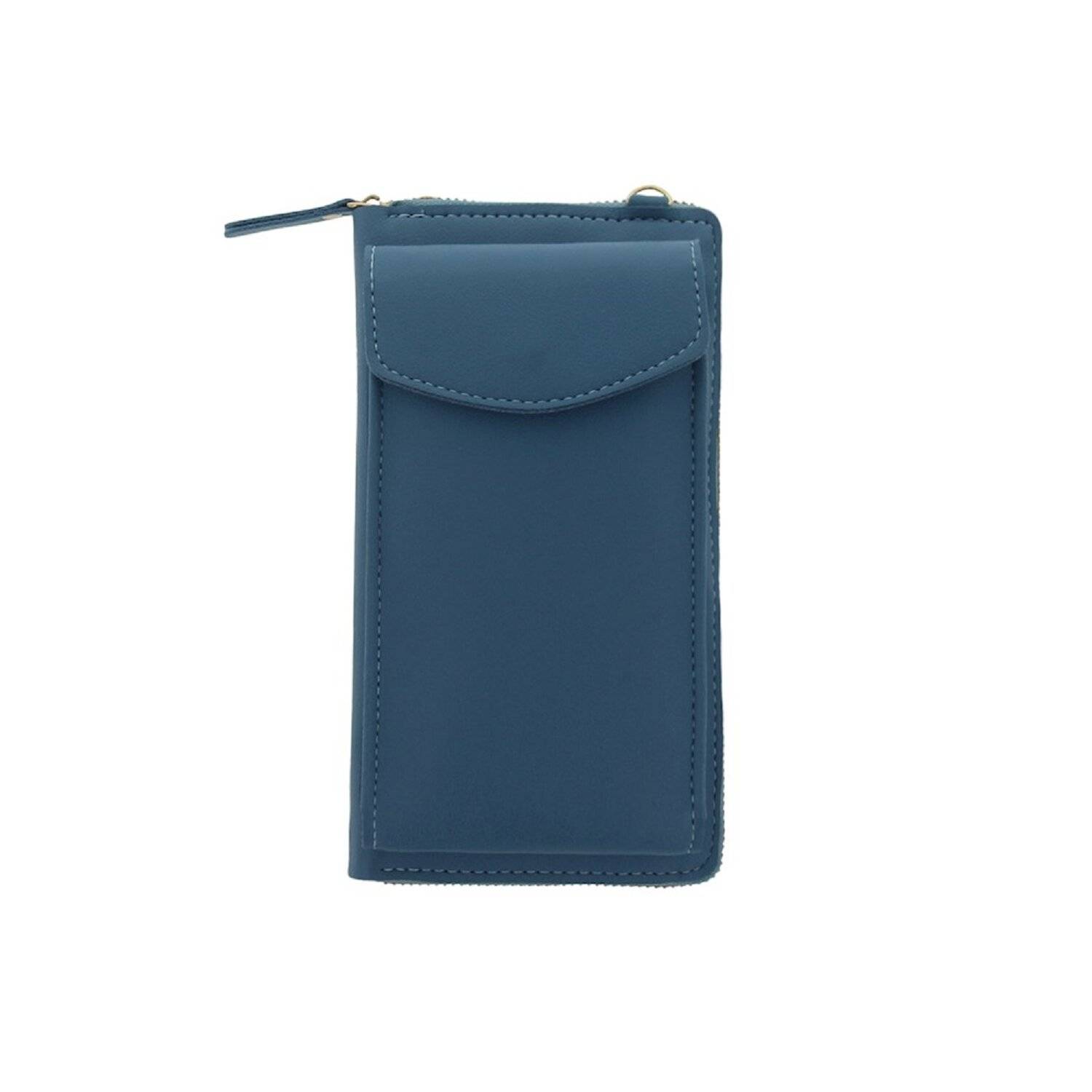 Handytasche mit eingebautem Portemonnaie Blau