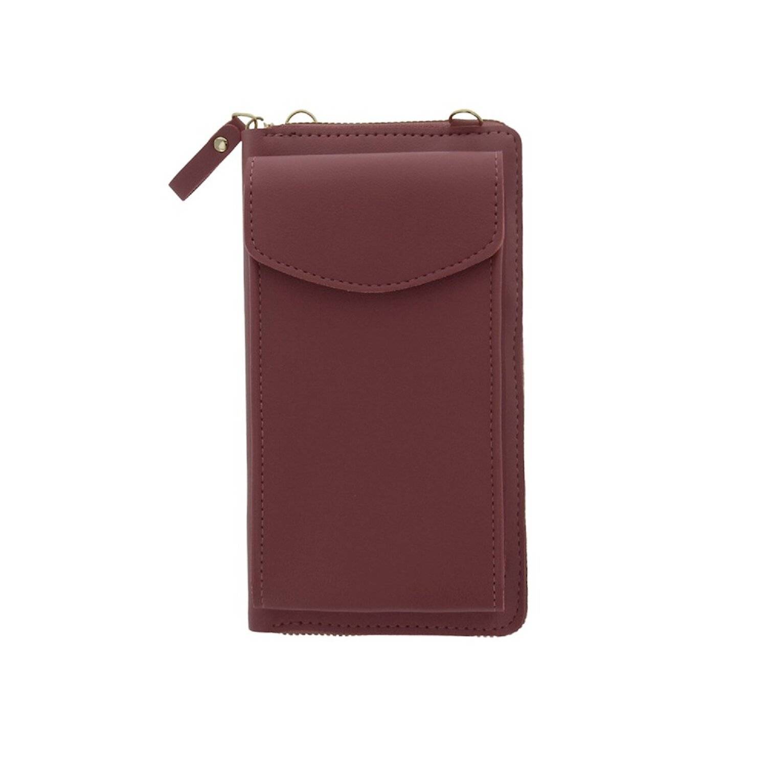 Handytasche mit eingebautem Portemonnaie Pink