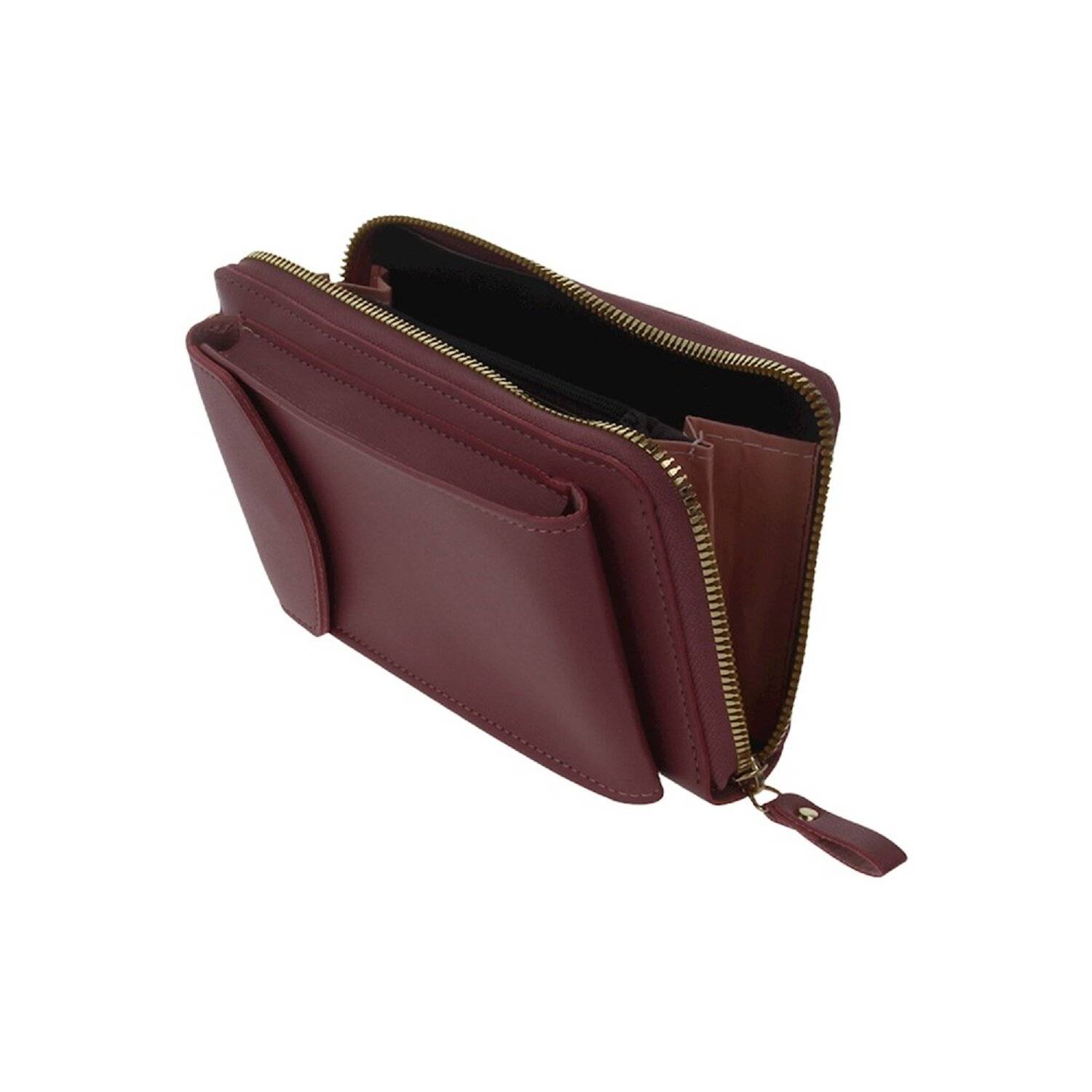 Handytasche mit eingebautem Portemonnaie Pink
