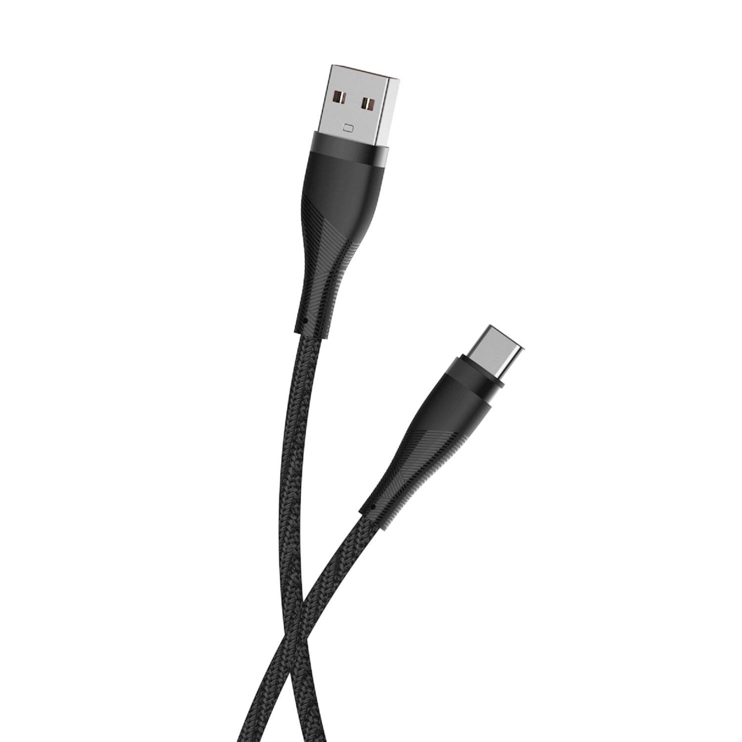 Maxlife MXUC-08 Kabel USB-C - USB-C 1,0 m 100W schwarz nylon
